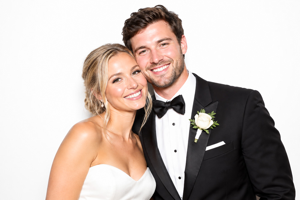 Guests at an okbooth photo booth event